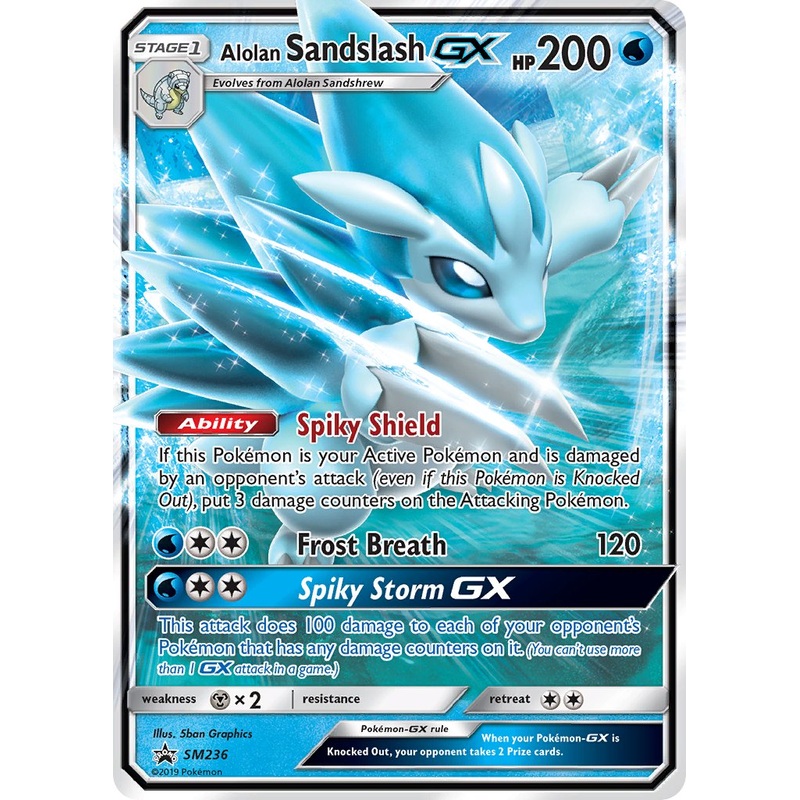 Alolan Sandslash GX (SM236) [Sun & Moon: Black Star Promos]