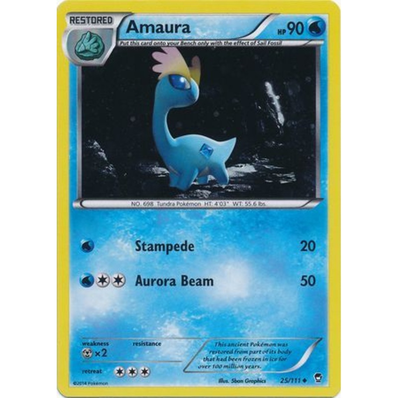 Amaura (25/111) (Cosmos Holo) [XY: Furious Fists]