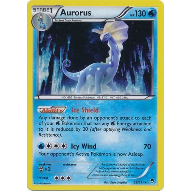 Aurorus (26/111) (Cosmos Holo) [XY: Furious Fists]