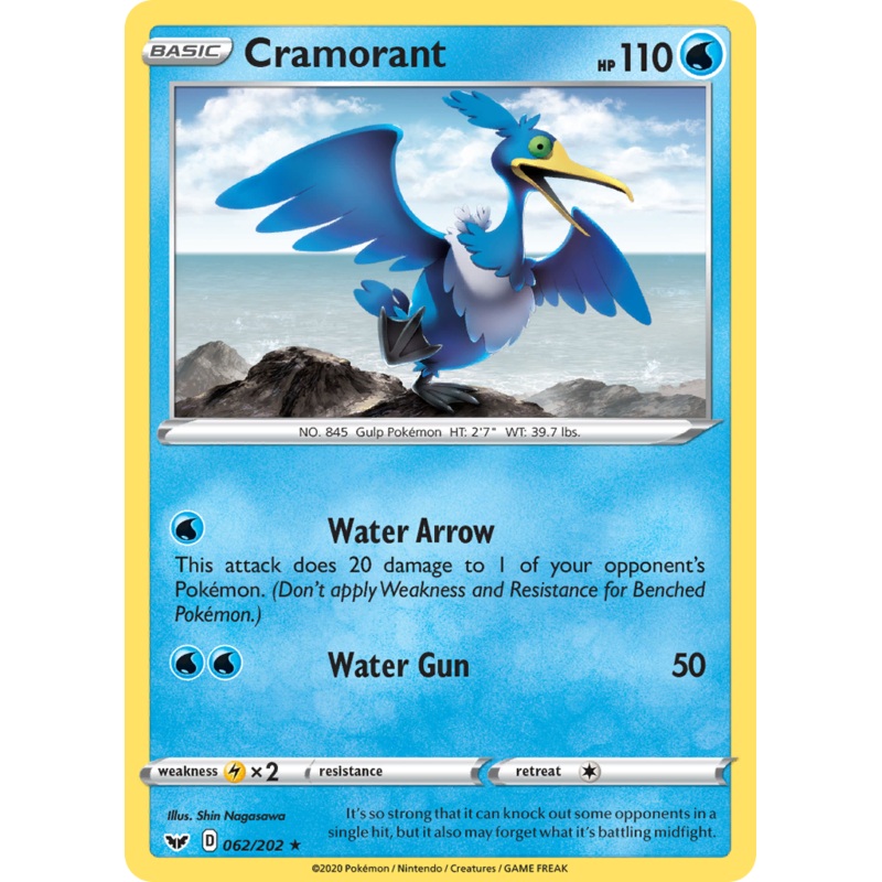 Cramorant (062/202) [Sword & Shield: Base Set]
