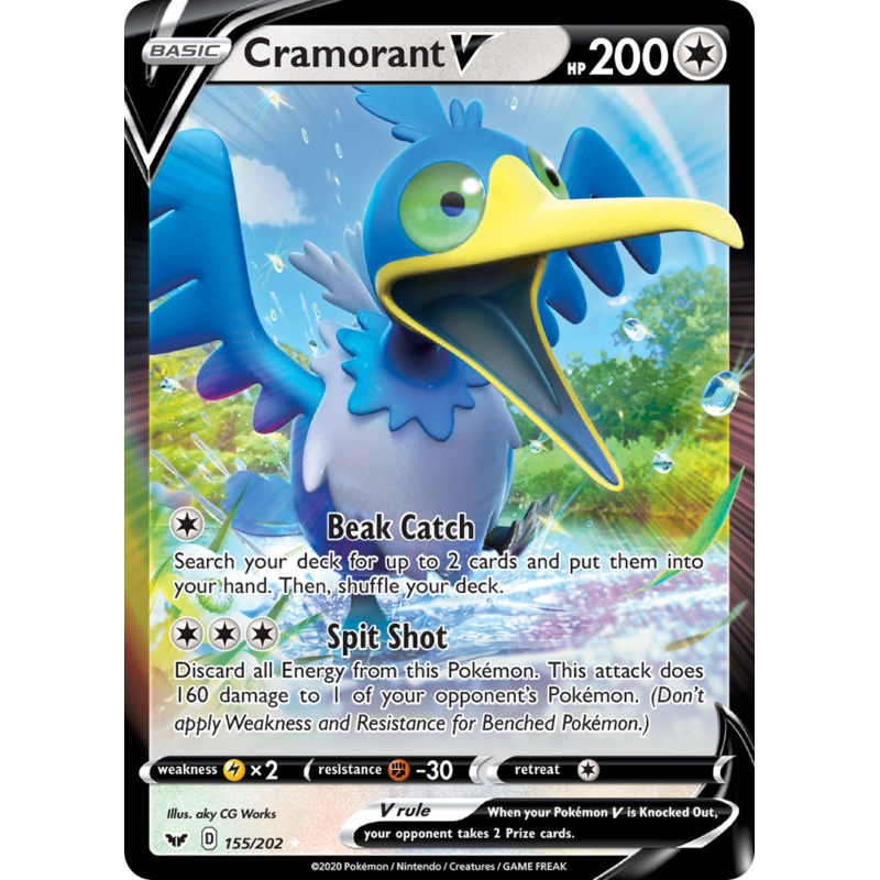 Cramorant V (155/202) [Sword & Shield: Base Set]