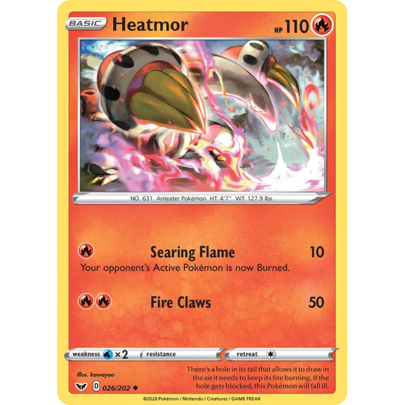 Heatmor (026/202) [Sword & Shield: Base Set]