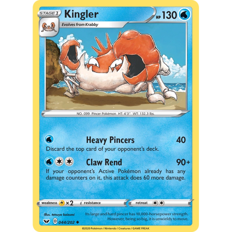 Kingler (044/202) [Sword & Shield: Base Set]