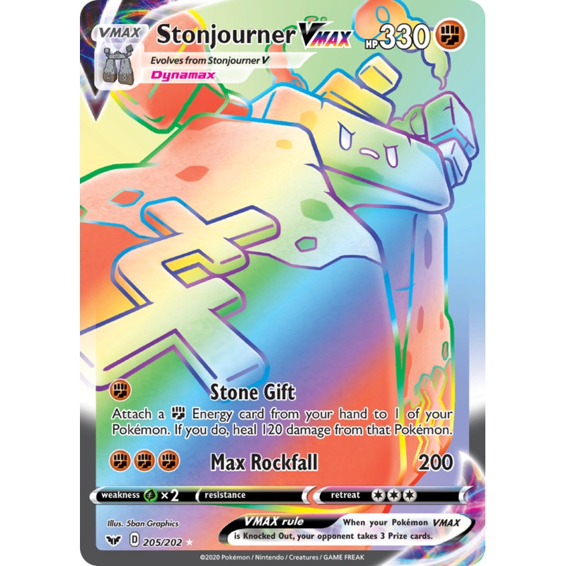 Stonjourner VMAX (205/202) [Sword & Shield: Base Set]