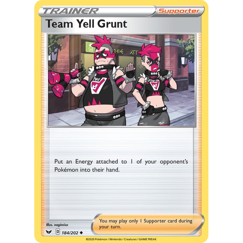 Team Yell Grunt (184/202) [Sword & Shield: Base Set]