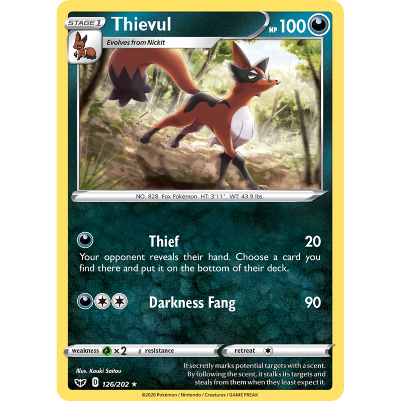 Thievul (126/202) [Sword & Shield: Base Set]