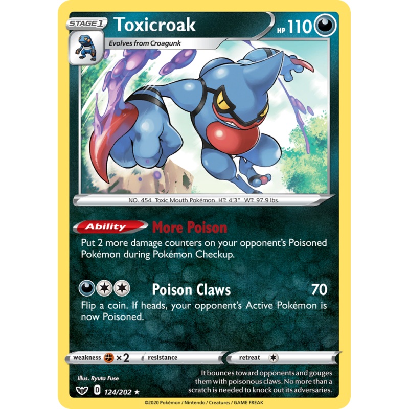 Toxicroak (124/202) [Sword & Shield: Base Set]