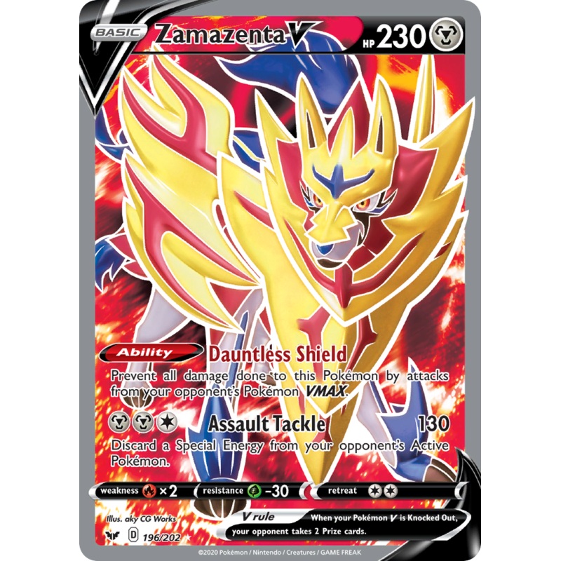Zamazenta V (196/202) [Sword & Shield: Base Set]