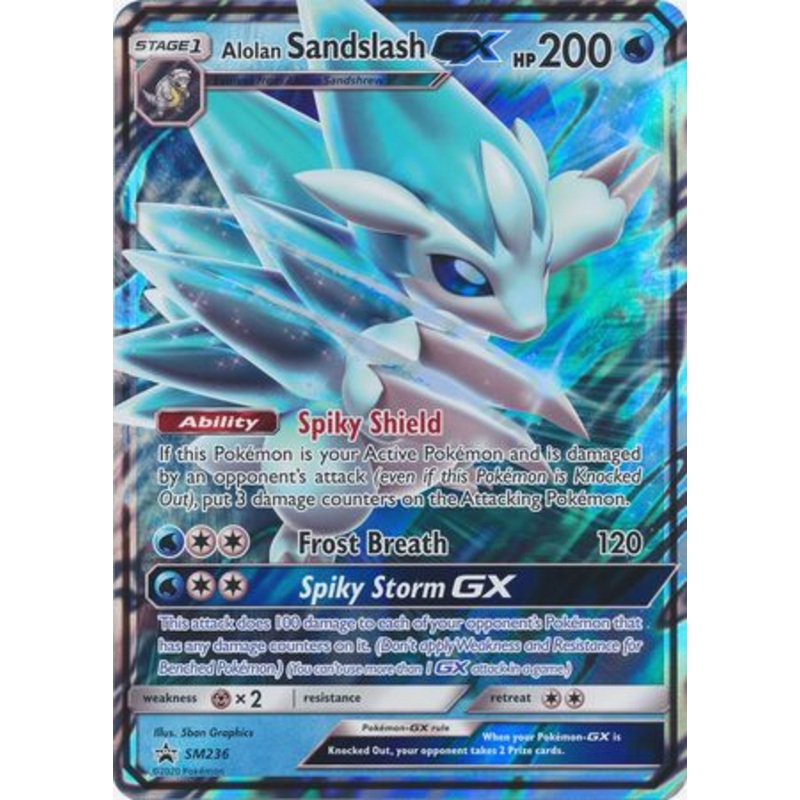 Alolan Sandslash GX (SM236) (Jumbo Card) [Sun & Moon: Black Star Promos]