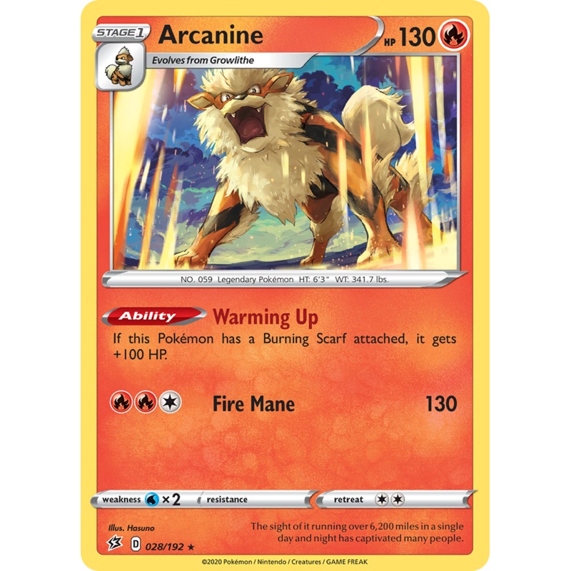 Arcanine (028/192) [Sword & Shield: Rebel Clash]