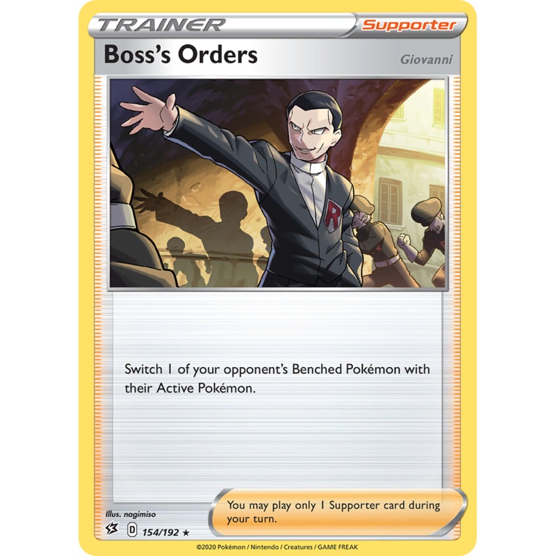 Boss's Orders (154/192) (Giovanni) [Sword & Shield: Rebel Clash]