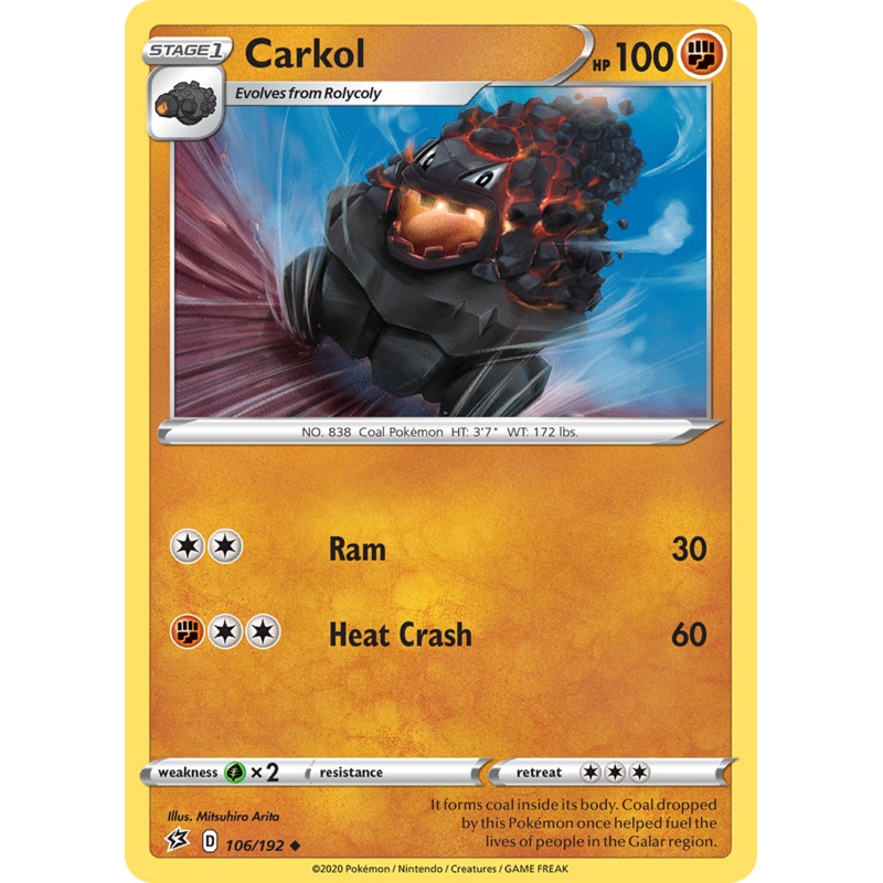Carkol (106/192) [Sword & Shield: Rebel Clash]