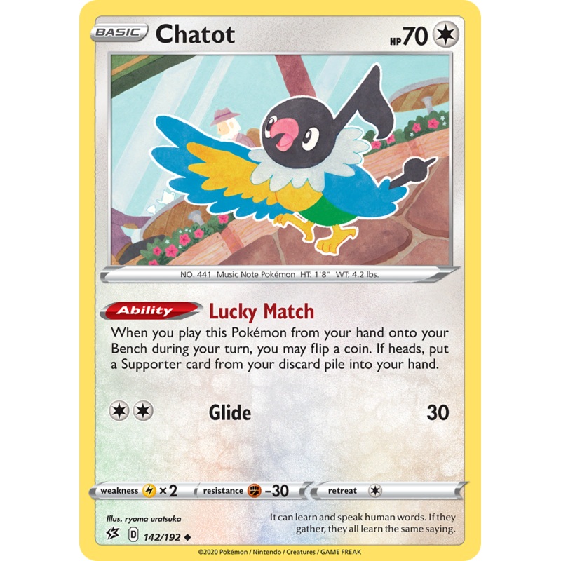 Chatot (142/192) [Sword & Shield: Rebel Clash]