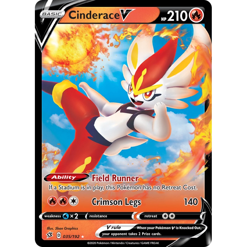 Cinderace V (035/192) [Sword & Shield: Rebel Clash]