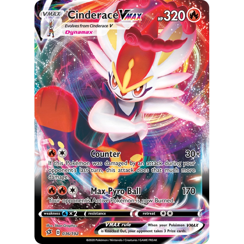 Cinderace VMAX (036/192) [Sword & Shield: Rebel Clash]