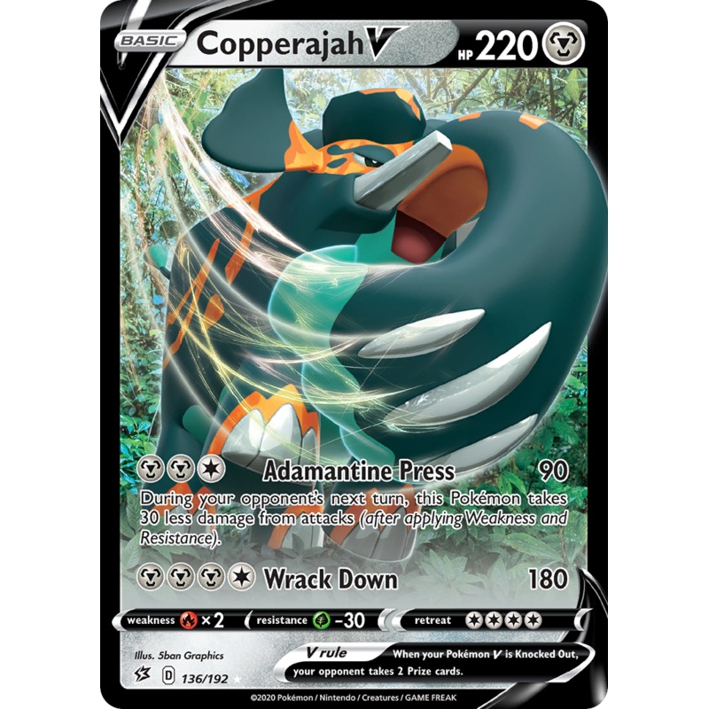 Copperajah V (136/192) [Sword & Shield: Rebel Clash]