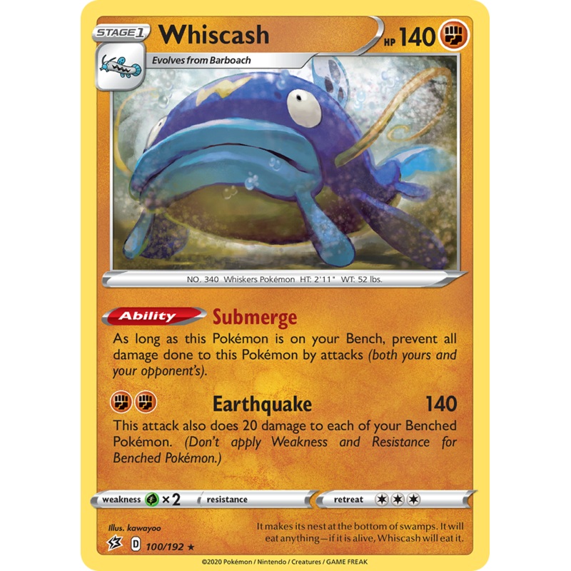 Whiscash (100/192) [Sword & Shield: Rebel Clash]