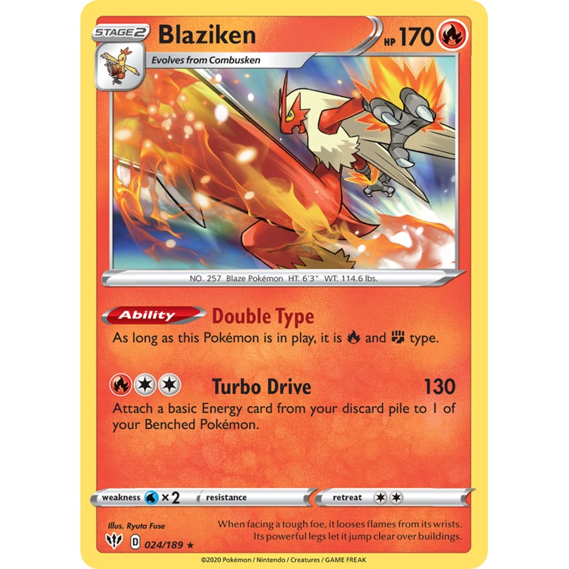 Blaziken (024/189) [Sword & Shield: Darkness Ablaze]