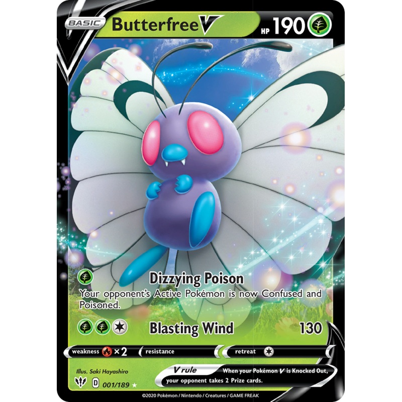 Butterfree V (001/189) [Sword & Shield: Darkness Ablaze]