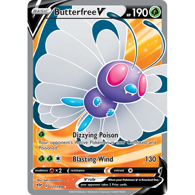 Butterfree V (177/189) [Sword & Shield: Darkness Ablaze]