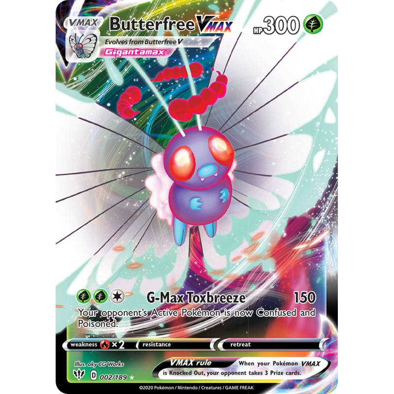 Butterfree VMAX (002/189) [Sword & Shield: Darkness Ablaze]