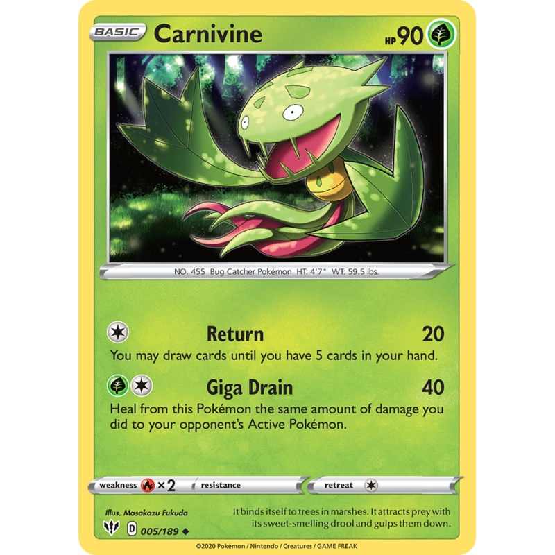 Carnivine (005/189) [Sword & Shield: Darkness Ablaze]