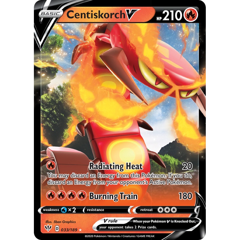 Centiskorch V (033/189) [Sword & Shield: Darkness Ablaze]