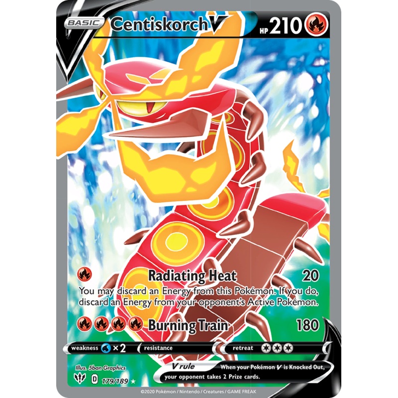 Centiskorch V (179/189) [Sword & Shield: Darkness Ablaze]