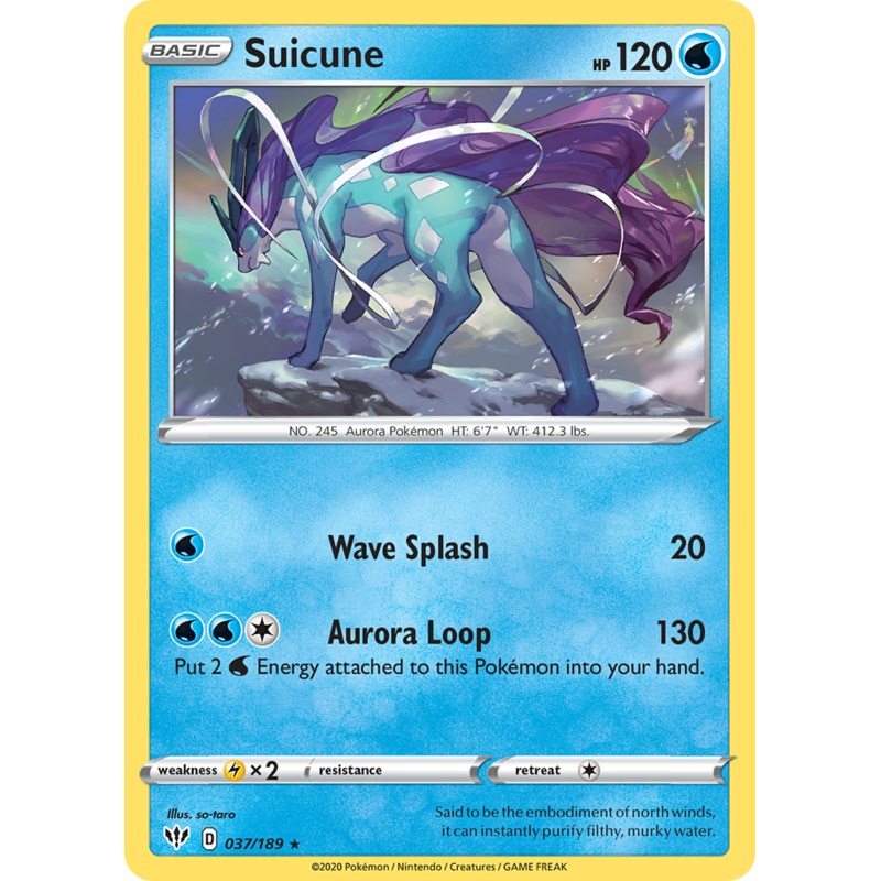 Suicune (037/189) [Sword & Shield: Darkness Ablaze]
