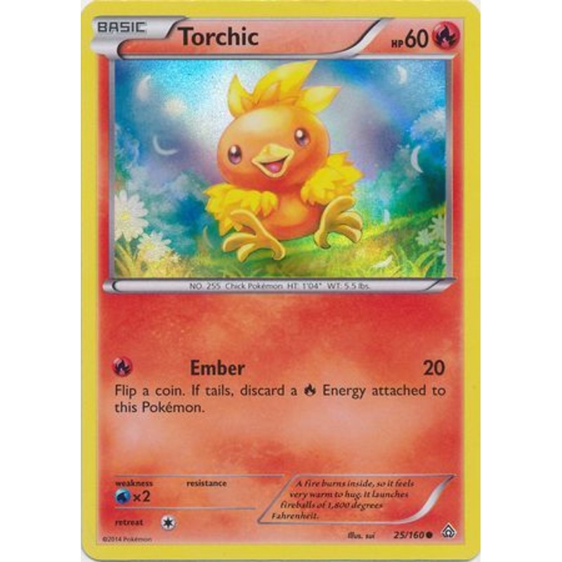 Torchic (25/160) (Sheen Holo) [XY: Primal Clash]