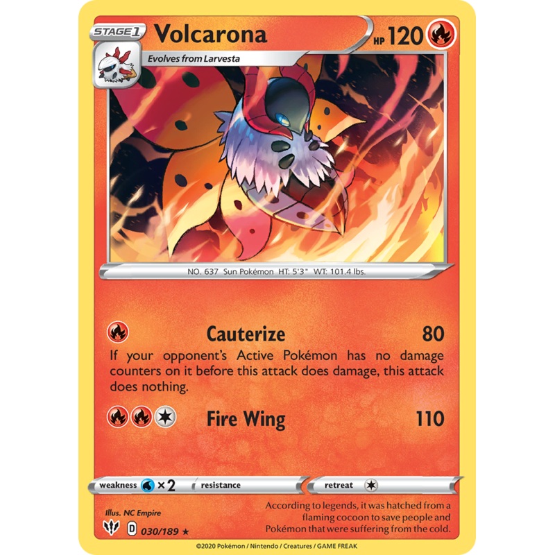 Volcarona (030/189) [Sword & Shield: Darkness Ablaze]