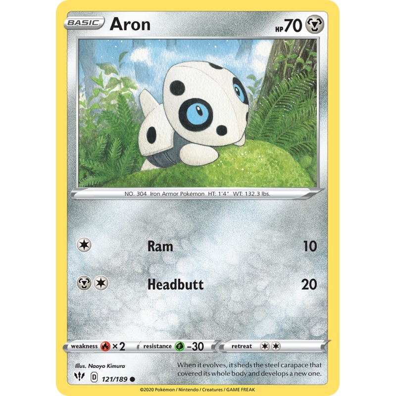 Aron (121/189) [Sword & Shield: Darkness Ablaze]