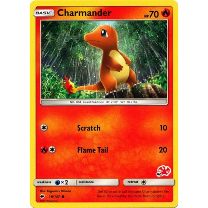 Charmander (18/147) (Charizard Stamp #42) [Battle Academy 2020]