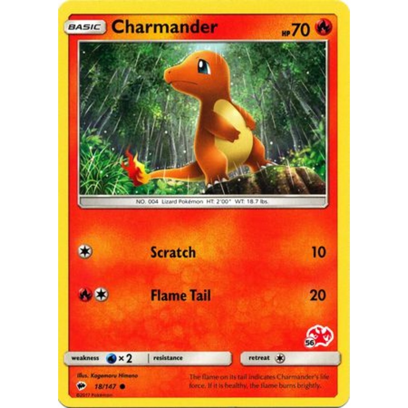 Charmander (18/147) (Charizard Stamp #56) [Battle Academy 2020]