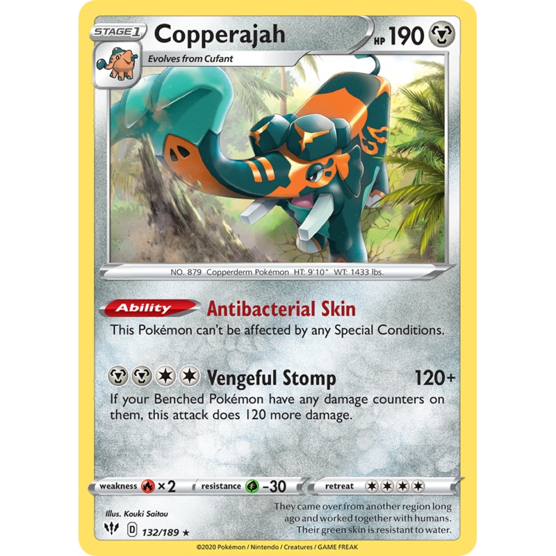 Copperajah (132/189) [Sword & Shield: Darkness Ablaze]