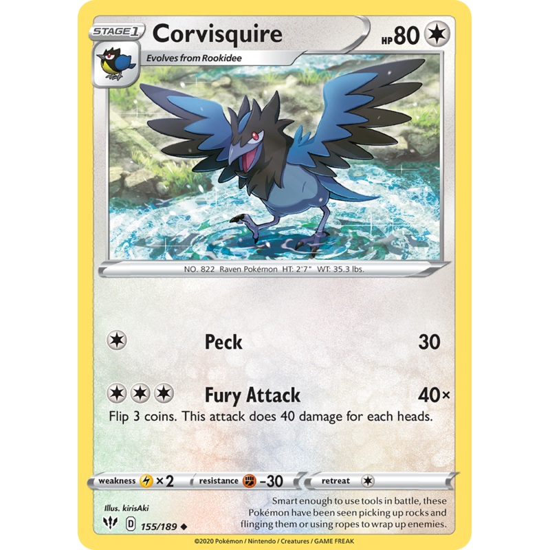 Corvisquire (155/189) [Sword & Shield: Darkness Ablaze]