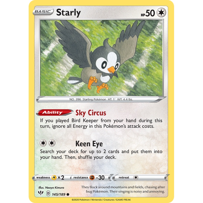Starly (145/189) [Sword & Shield: Darkness Ablaze]