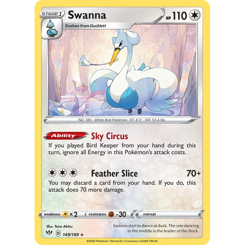 Swanna (149/189) [Sword & Shield: Darkness Ablaze]