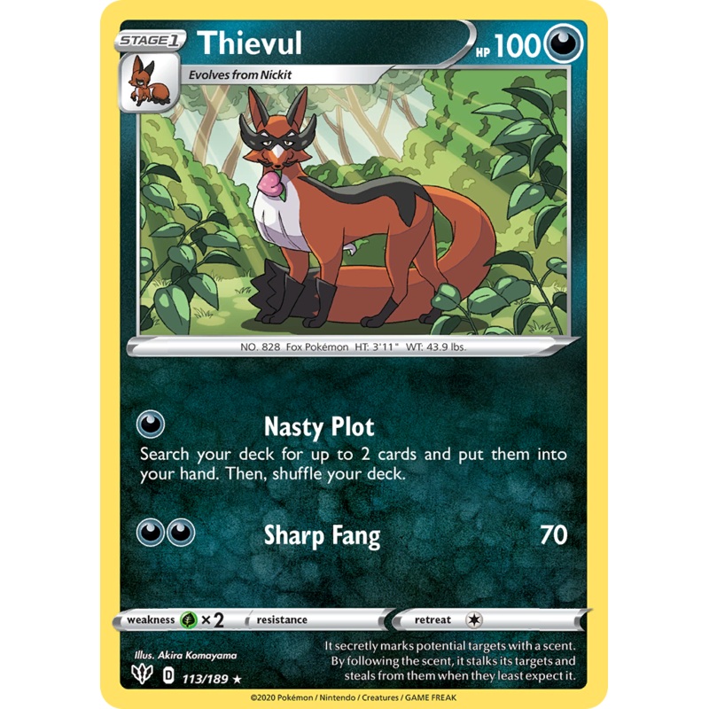 Thievul (113/189) [Sword & Shield: Darkness Ablaze]