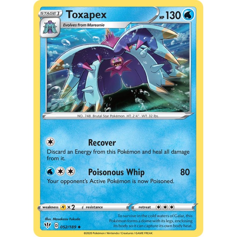 Toxapex (052/189) [Sword & Shield: Darkness Ablaze]