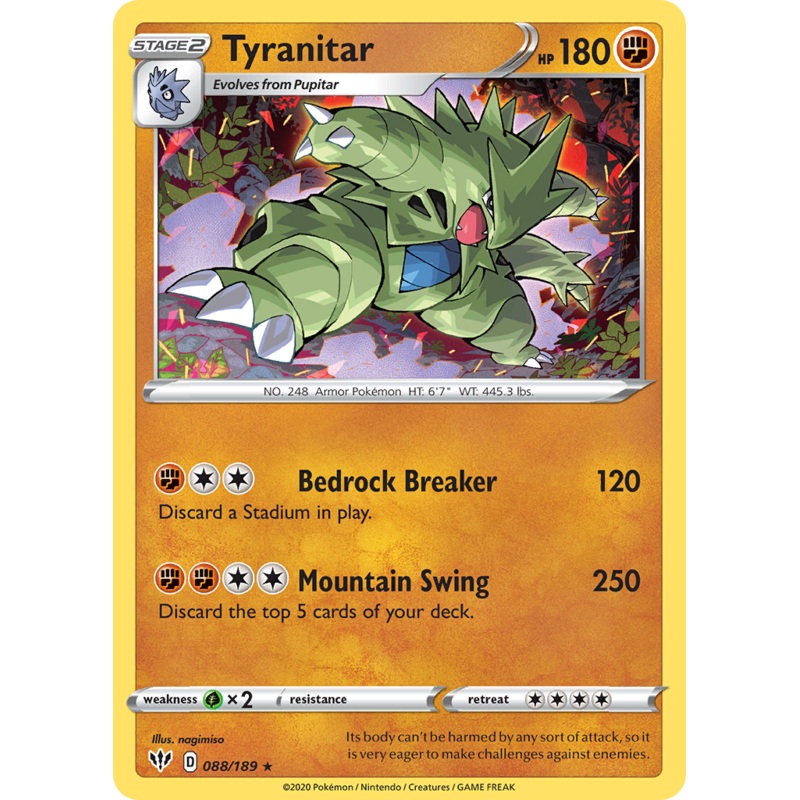 Tyranitar (088/189) [Sword & Shield: Darkness Ablaze]
