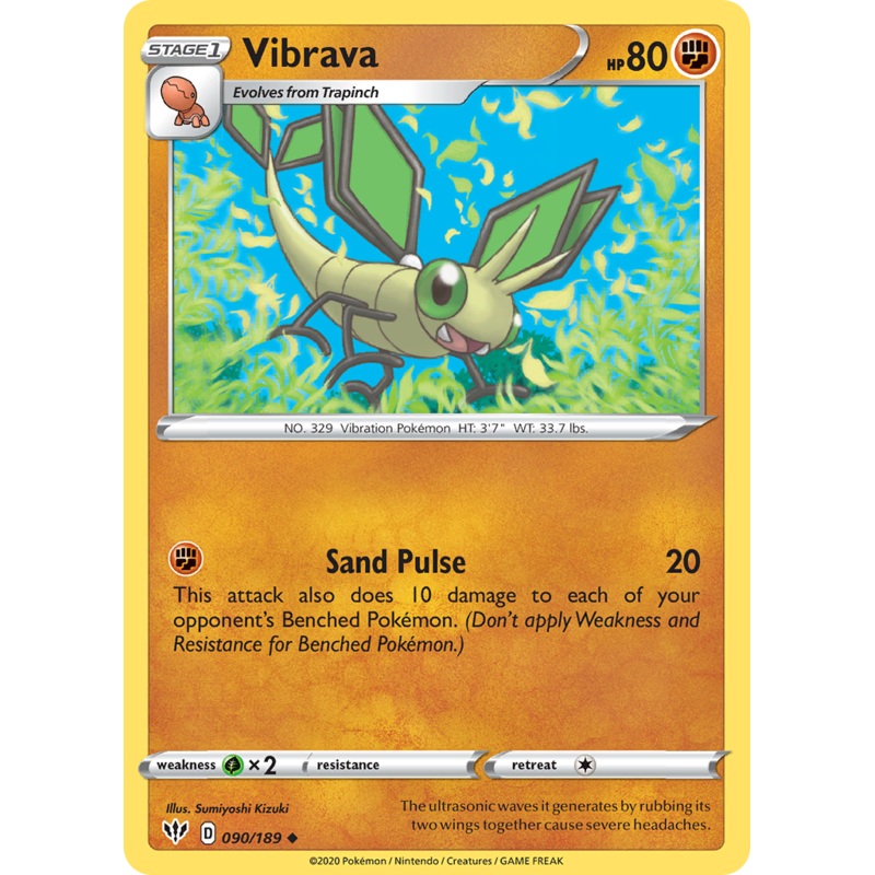 Vibrava (090/189) [Sword & Shield: Darkness Ablaze]