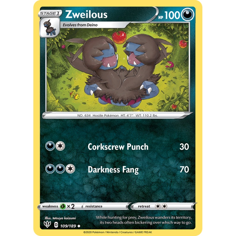 Zweilous (109/189) [Sword & Shield: Darkness Ablaze]