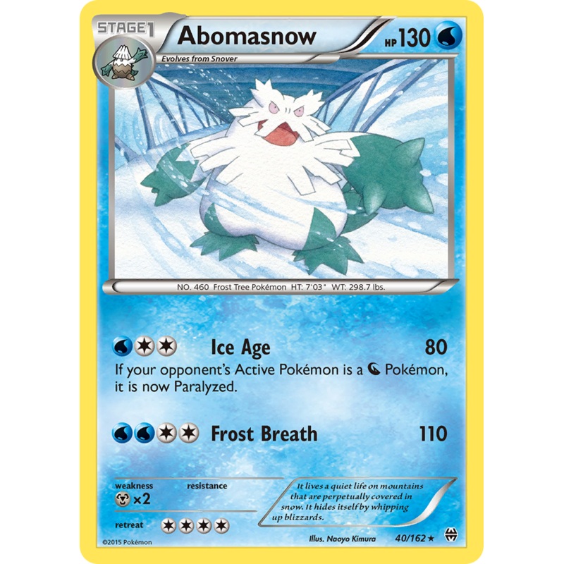 Abomasnow (40/162) [XY: BREAKthrough]