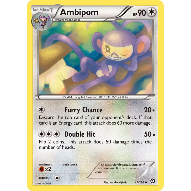 Ambipom (91/114) [XY: Steam Siege]