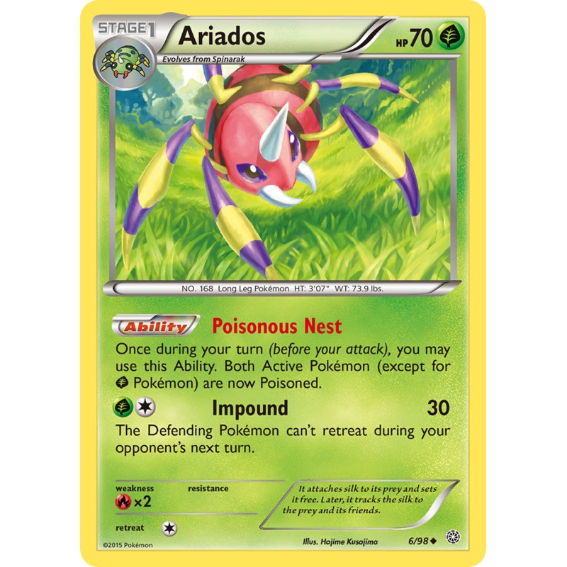 Ariados (6/98) [XY: Ancient Origins]