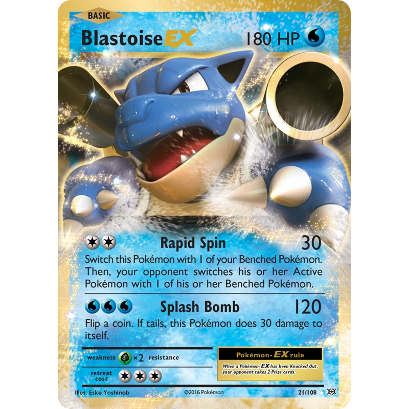 Blastoise EX (21/108) [XY: Evolutions]