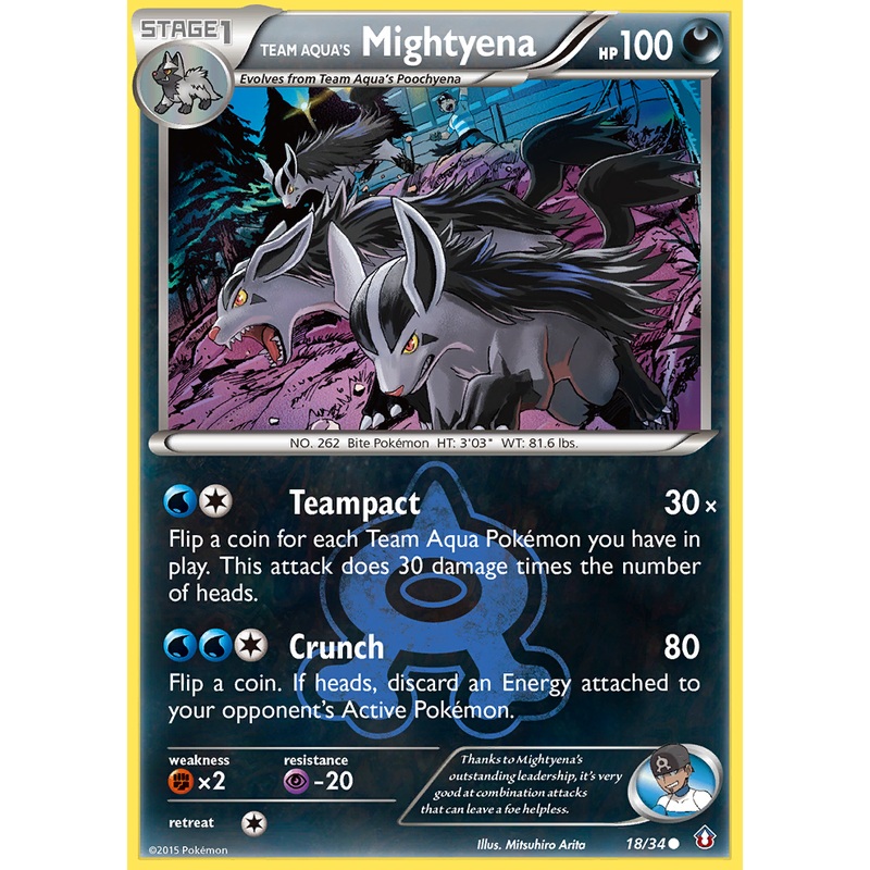 Team Aqua's Mightyena (18/34) [XY: Double Crisis]