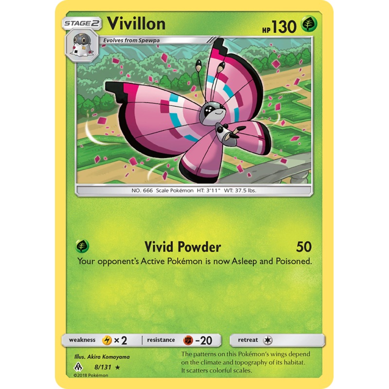 Vivillon (8/131) [Sun & Moon: Forbidden Light]