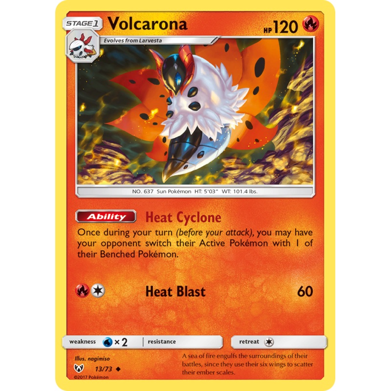 Volcarona (13/73) [Sun & Moon: Shining Legends]